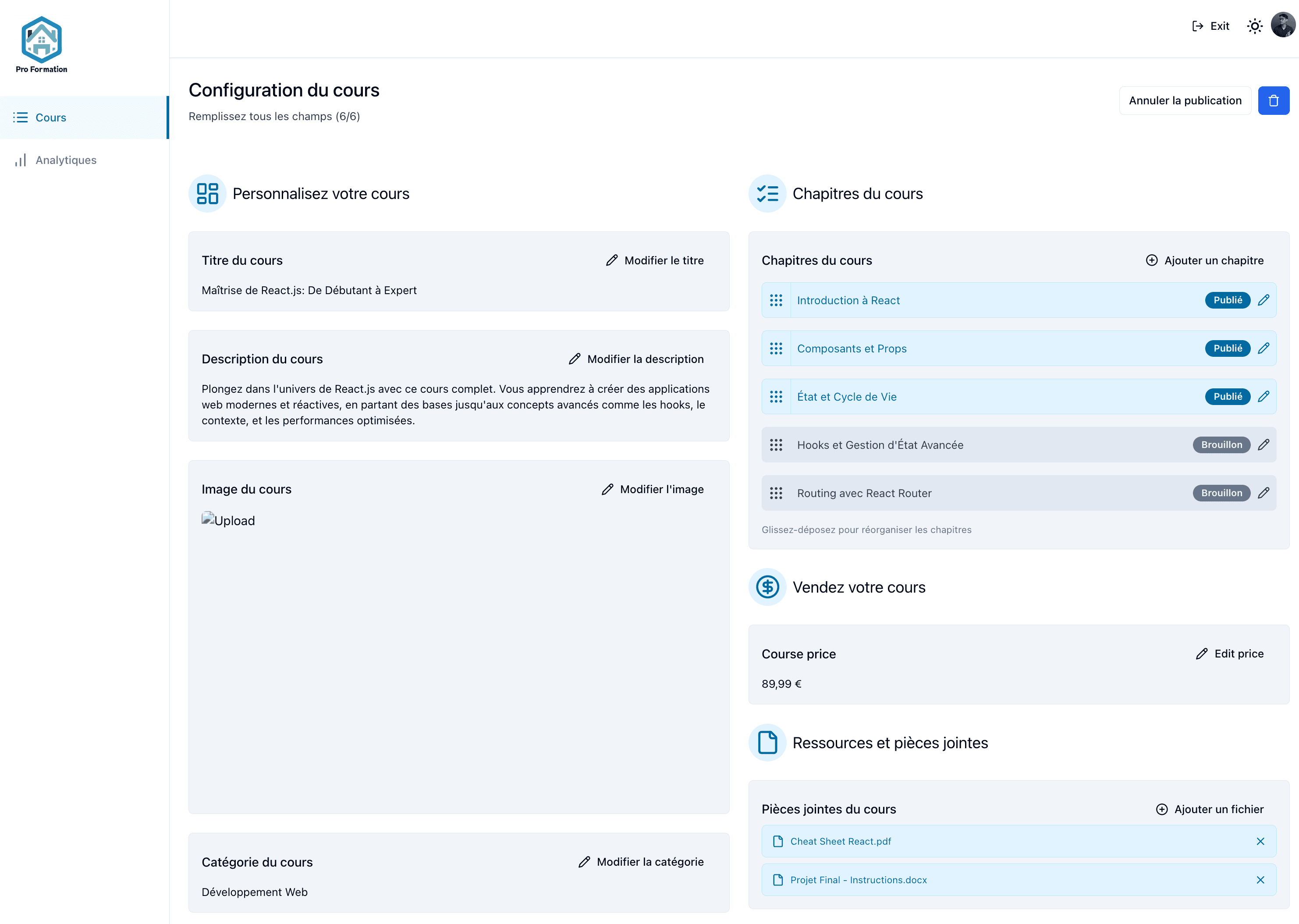 Proformation Course Overview